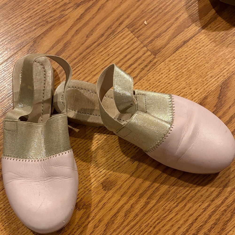 Chic Pink and Gold Kids Slippers